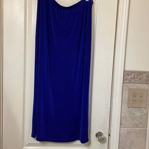 Chico’s Travelers royal blue maxi skirt , Chico’s size 3(xl)
